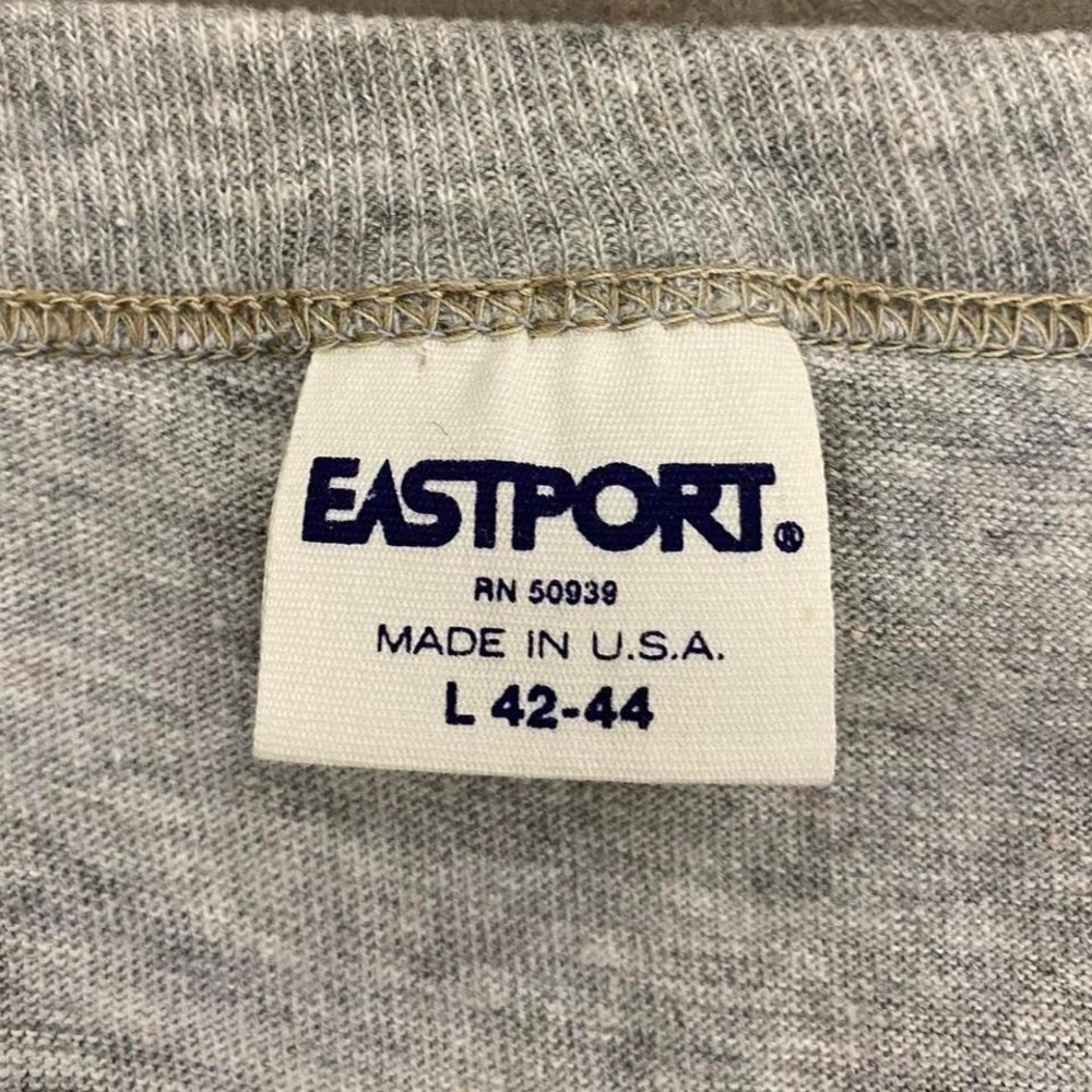 Vintage 80s Brooklyn Dodgers Eastport MLB Baseball Single Stitch Grey Tee Shirt - Picture 3 of 6